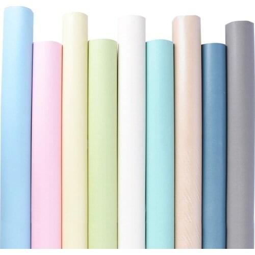 10m Solid Color Self Adhesive Vinyl Wallpaper Living Room Kitchen Cabinet Furniture Stickers PVC Waterproof Marble Contact Paper