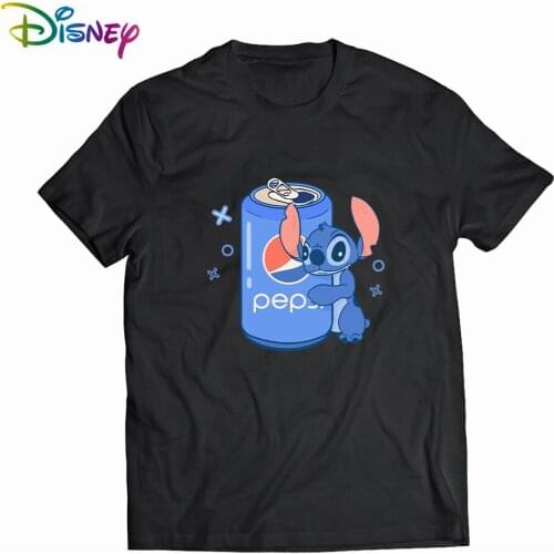 Disney Stitch Love You Ohana Womens shirt Large Face Design Everyday Activities Happy T-shirts Fashion Branded Female Oversized
