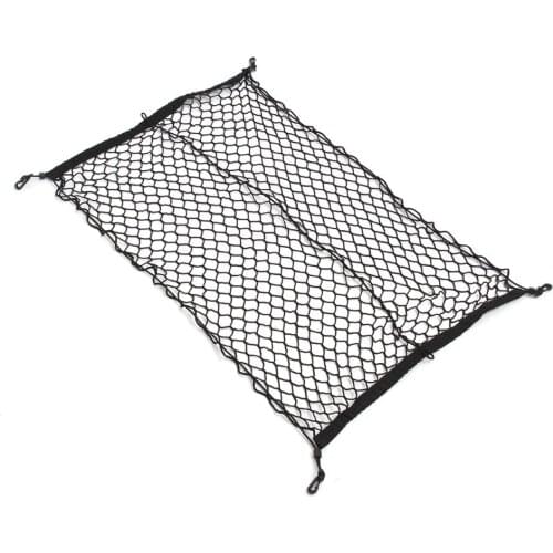 100 x 70cm Black Nylon Car Trunk Net Luggage Storage Organizer Bag Rear Tail Mesh Network Pockets Luggage Holders