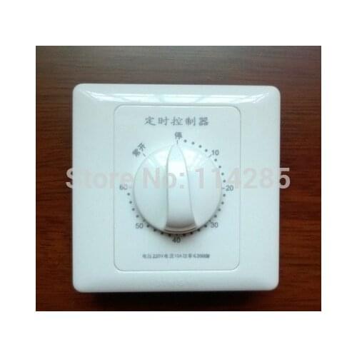 2pcs 220V 60 Minutes Timer Countdown Time Switch Control with tracking number