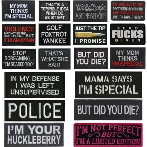 Badge Embroidered Patches Tactical Clothes Accessories Armbands Patch Sewing Appliques Clothing Magic Sticker Removable Insignia