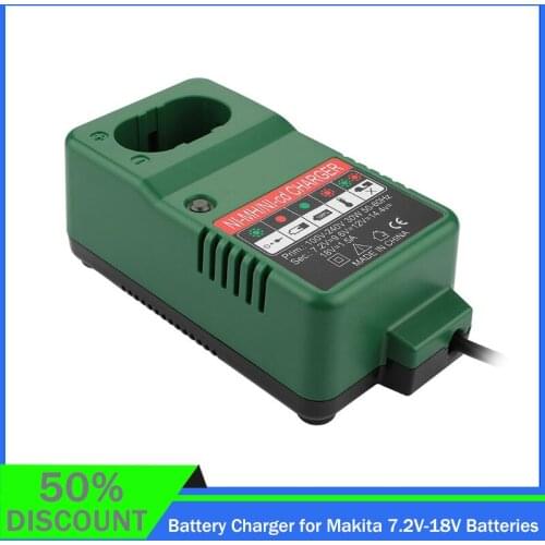 High Quality 7.2V-18V Battery Charger Charging Adapter Device for Makita 7.2V 9.6V 12V 14.4V 18V NI-MH NI-CD Batteries