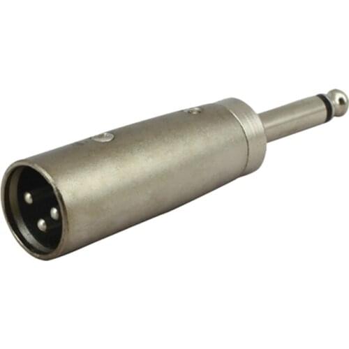 XLR Male Mono Plug to 1 / 4 " 6 . 35mm Male Jack Audio