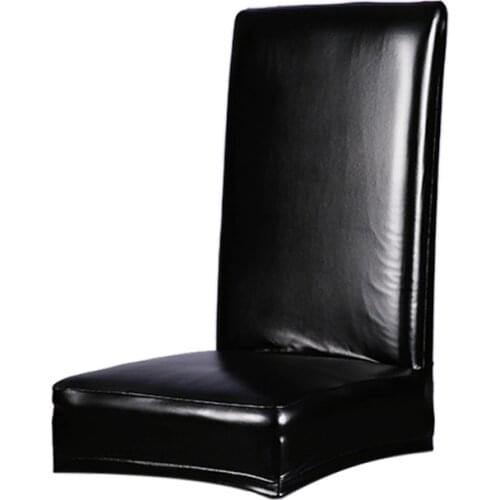 Protective Stretch Chair Cover Leather Seat Cover Dining Room Seat Cover Decoration