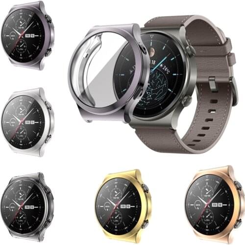 For Huawei Watch GT 2 Pro Watch Case TPU Protective Cover Full Screen Protector Bumper Shell For Huawei GT2 Pro Plated Soft Case
