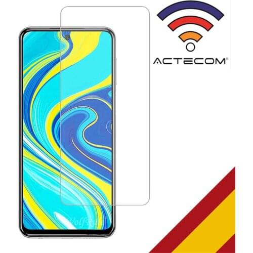 ACTECOM Protector de Pantalla para Xiaomi Redmi NOTE 9s Cristal Templado Xiaomi Redmi NOTE 9s 9H 2.5D Glass Premium 0,3mm