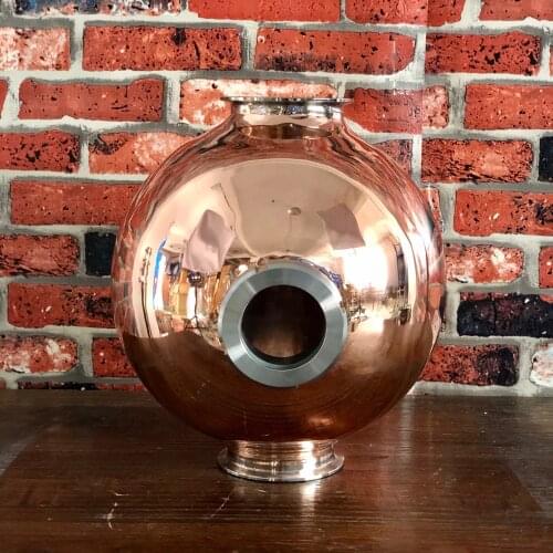 Clamp 4" (OD119mm) Whiskey Helmet , Onion head 15L, Pure Copper 99,99