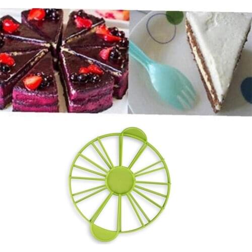 10/12 Slices Cake Equal Portion Cutter Round Bread Cake Mousse Divider Slice Marker Baking Tool For Household Kitchen Utensils