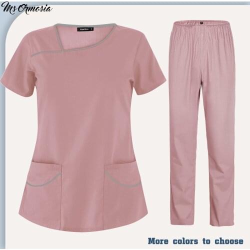 Beauty Salon Workwear Printing Medical Surgcal Scrubs Tops Pet Club Work Uniforms Spa Lab Women Scrubs Costume Wholesale Clothes