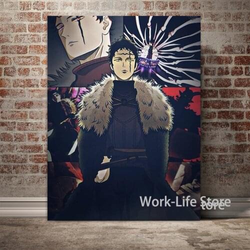 Zenon Zogratis Black Clover Anime Home Decor Canvas Painting Wall Art Pictures Living Room Decoration Art Posters and Prints