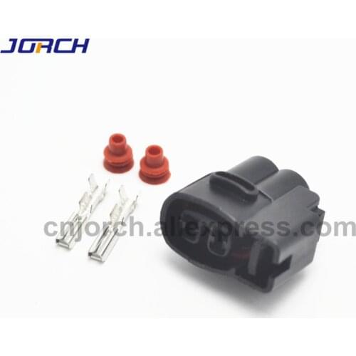 10 Sets 2 Pin 2.0mm Female Ignition Coil Connector For Kia Ignition Coil CVVT Fuel Injector Connector Wiring Harness Auto Plugs