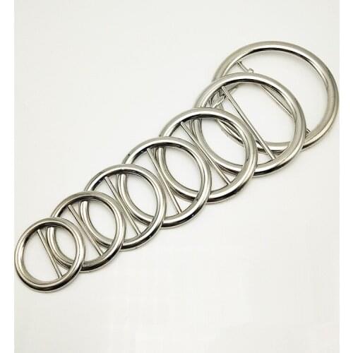 20pcs Ribbon Ring Slip Adjuster Buckles Metal Tri-glides Webbing Slider Tri Glide DIY Materials