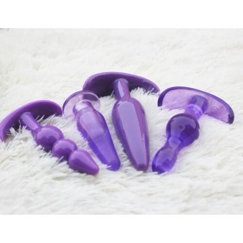 4pcs/set Silicone Anal Toys Butt Plugs anus Dildo Sex Toys Sex products anal for Women and Men butt plug Gay Sex Toy