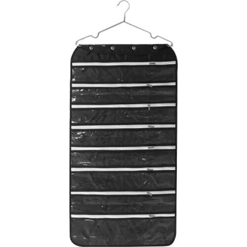 56 Pocket Jewelry Hanging Organizer Jewelry Display Storage Bag Earrings Ring Necklace Bracelet Organizer Display