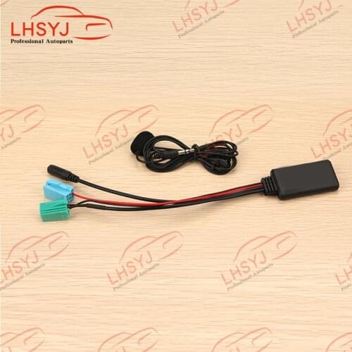 Car Stereo Microphone Bluetooth-compatible 5.0 Audio Music Adapter Phone Call Handsfree AUX-IN ISO 6+8 Pins for Renault Radio