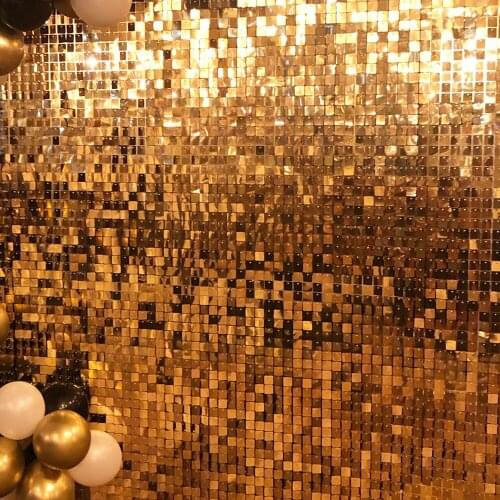 Photo Booth Backdrop Decor Party Supplies Drape Rose Gold Fringe Curtain Tinsel Shiny Shimmer Wedding Birthday Wall Decoration