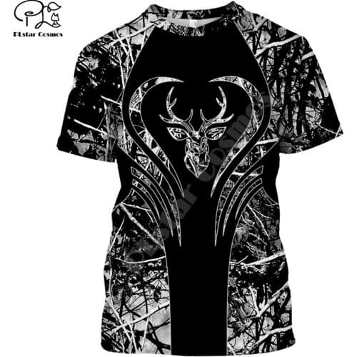 Hunting Love Deer 3d all over Printed men t shirt Harajuku Fashion Short sleeve shirt summer streetwear Unisex tshirt tops