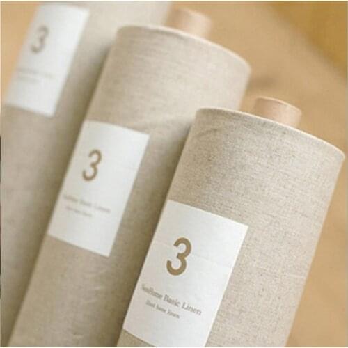 Cotton linen solid color linen cloth tablecloth fabric plain linen cotton