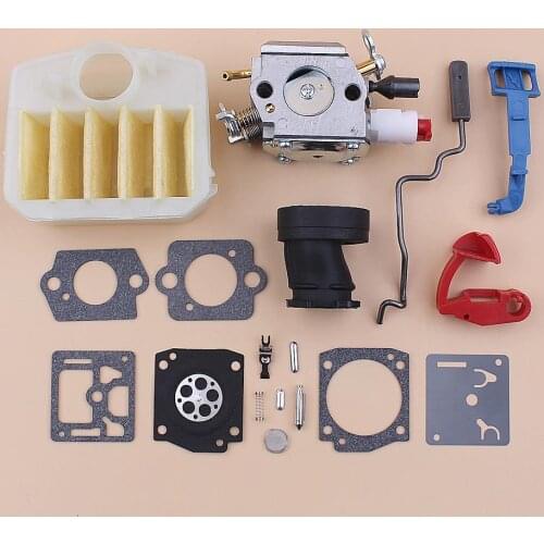 Carburetor For Husqvarna 340 345 350 346XP Air Filter Intake Manifold Repair Kit