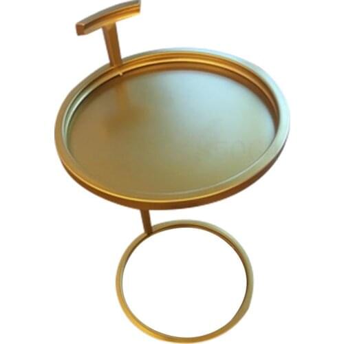 Nordic Coffee Table Side Table Golden Iron Corner Table Living Room Round Sofa Side Table Metal Simple Modern Bedside