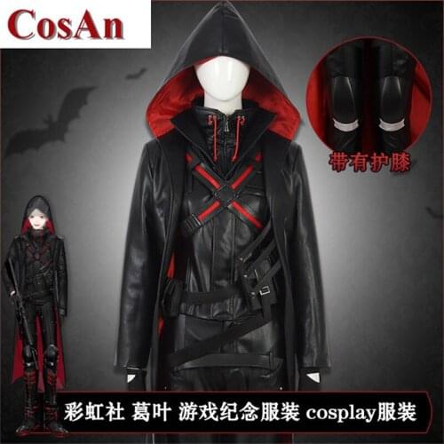 Anime Vtuber Kuzuha Cosplay Costume High Quality Leather Combat Uniforms Full Set Unisex Activity Party Role Play Clothing S-3XL