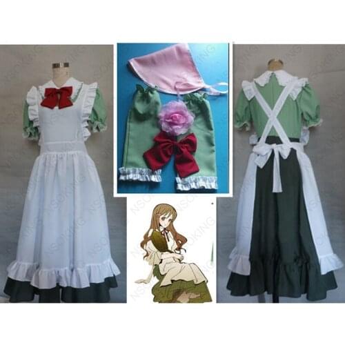 Anime APH Maid Apron Dress Axis Powers Hetalia Hungary Cosplay Costume
