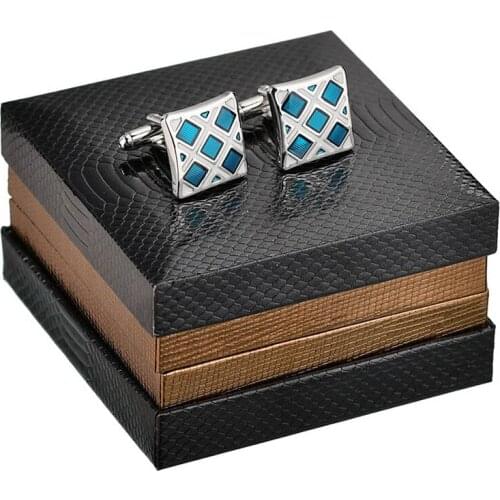 High quality electroplated cross pattern mens Cufflinks French long sleeve shirt with Cufflinks