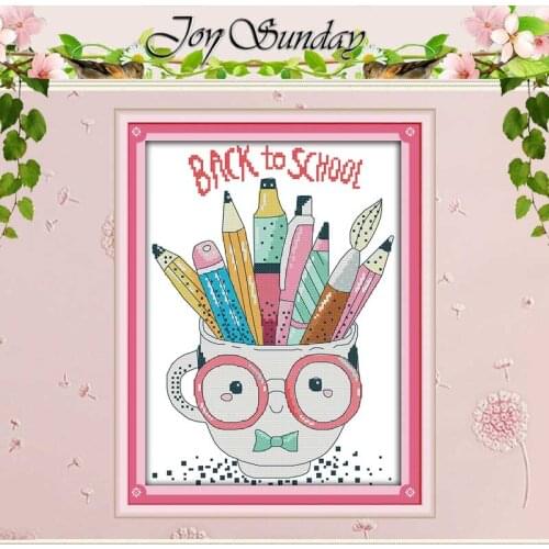 Pen cup patterns counted Cross Stitch 11CT 14CT Cross Stitch Set Wholesale DIY Cross-stitch Kit Embroidery Needlework