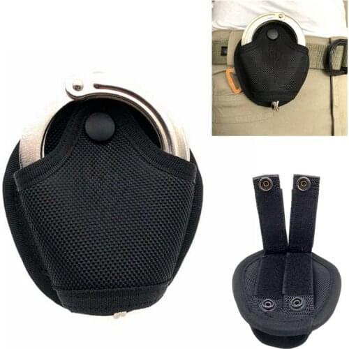 Nylon Handcuffs Police Pouch Tactical Cuff Holder Military Security Handcuff Case Holder Bag Quick Pull Bag Waist Pockets