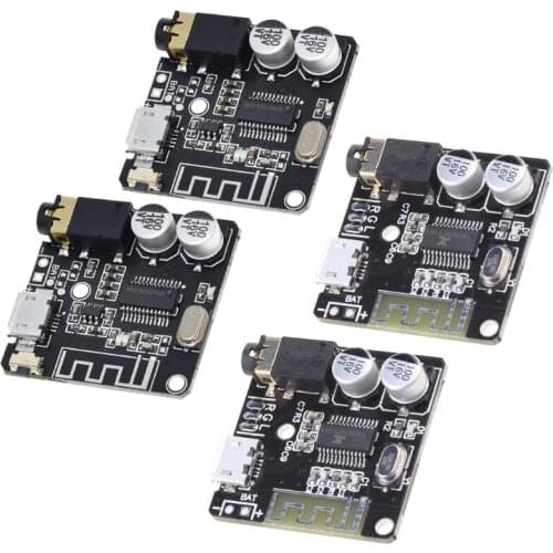 2pcs Bluetooth Audio Receiver Board for Audio Amplifier 3.7-5V BT5.0 Stereo Car Speaker Amplifier DIY