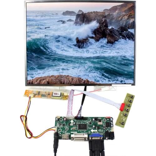 HD MI+DVI+VGA+Audio LCD Driver Board M.NT68676 With 14.1inch LTN141XF LP141XA N141X6 1024x768 LCD Screen