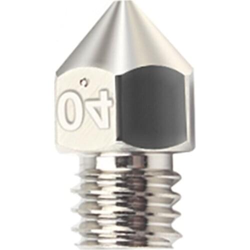 Durable Non-stick Heat Resistant M6 Thread MK8 0.4mm Plated Copper Nozzle for 3D Printer