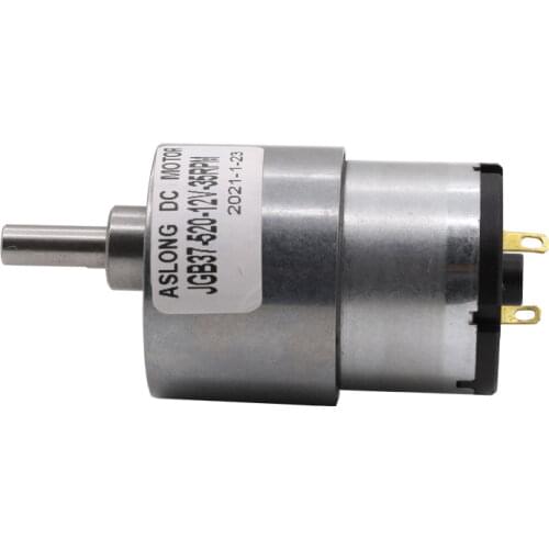 ASLONG 6v 12v mini Brush 520 DC motor with gear box 24V dc motor with metal reducer 7 to1280rpm CCW/CW Speed governor JGB37-520