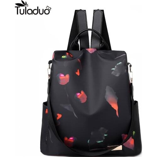 Oxford Casual Cloth Women Backpack Anti Theft Girls Schoolbags Teen Travel Daypack Shoulder Bag Colorful Fashion Big Back Pack