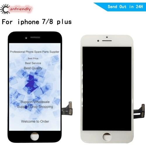 Black/White Assembly LCD Display Digitizer for iPhone 7 8 plus AAA Quality LCD Touch panel Screen for iPhone 7plus No Dead Pixel