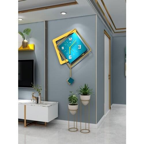Nordic Clock Wall Clock Living Room Modern Simple Home Fashion Creative Personality Pocket Watch Slightly Luxury Decoration