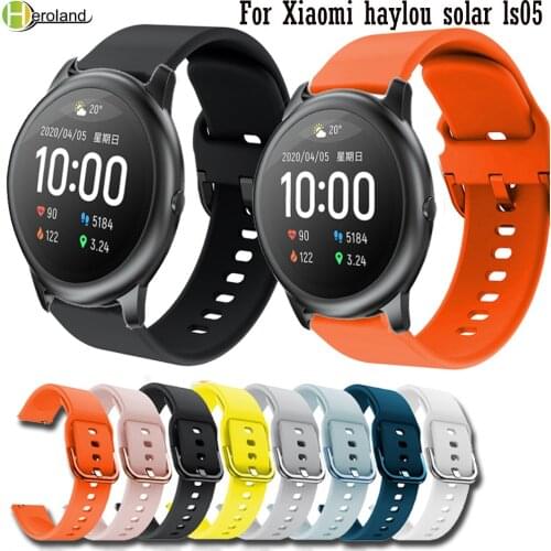 Sport Silicone Watchbands Watchstrap Band For Xiaomi haylou solar ls05 Smart Wristbands Bracelet For Haylou solar ls05 Correa