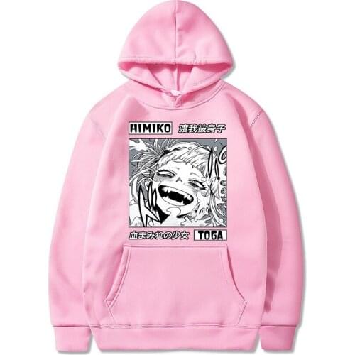 My Hero Academia Himiko Toga Hoodie Sweatshirt Women/men Kpop Anime Japanese Streetwear Oversized Hoodie Kawaii for Women Casual