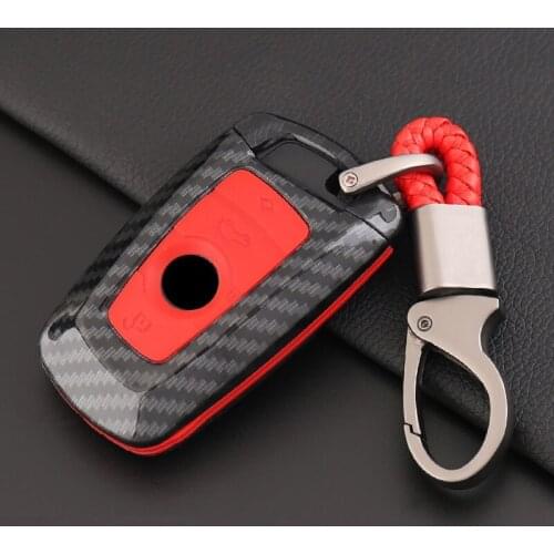 Carbon fiber ABS Car Smart Key Case Cover For BMW 520 525 f30 f10 F18 118i 320i 1 3 5 7Series X3 X4 M3 M4 M5 E34 E90 E60 E36