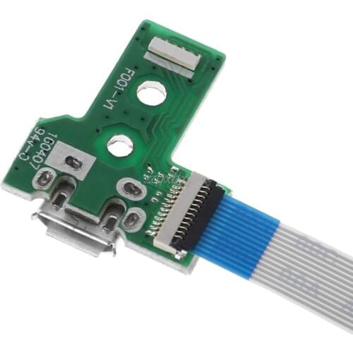 USB Charging Port Board With 12 Pin Flex Cable For JDS-030 PS4 Controller