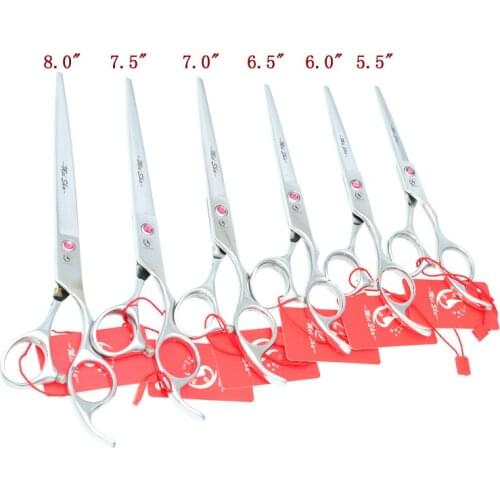 6.0" 6.5" 7.0" 7.5" 8.0" Japan 440c Pet Cutting Scissors Dog Thinning Clipper Animal Grooming Shears Dog Pet Products HA0098