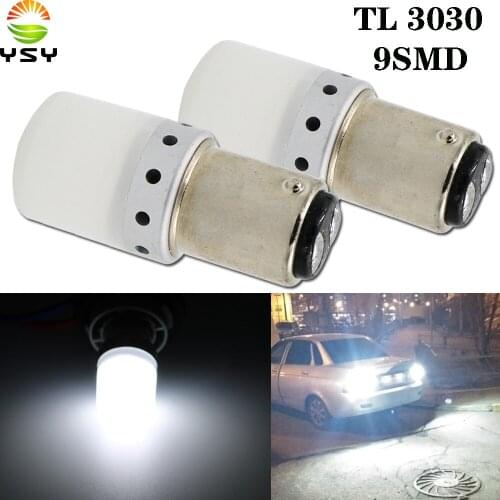 YSY 20Pcs Car Light 1156 LED BA15S P21W LED BAU15S PY21W BAY15D 1157 P21/5W R5W 21 SMD 3030 9LED Auto Lamp Bulbs LED 12V