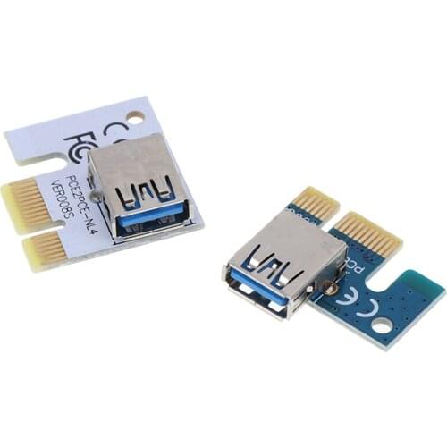 1Pc Extended Card USB 3.0 PCI-E 1X to 16X Extension Cable Mining PCI-E Extended Line Card Adapter