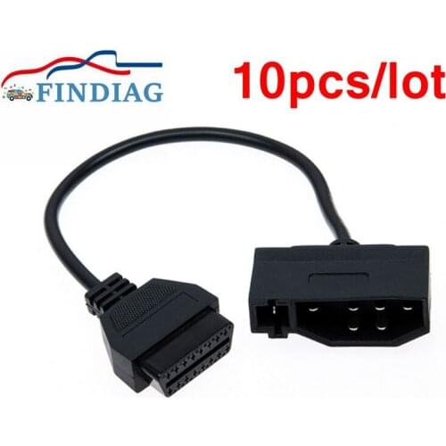10pcs/lot Cable Converter For Ford 7Pin to OBD2 16Pin Transfer Connector Fits For Ford 7 Pin Auto Car Diagnostic Adapter Cable