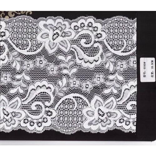 18cm high quality nylon spandex elastic lace trim,YX-6540