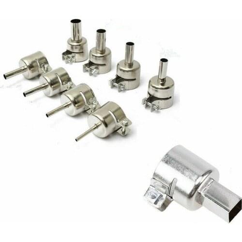 3-12mm Circular Nozzles for Hot Air Soldering Station 850 852 Series Stainless Steel Universal Metal Heat Gun Resisting Nozzles