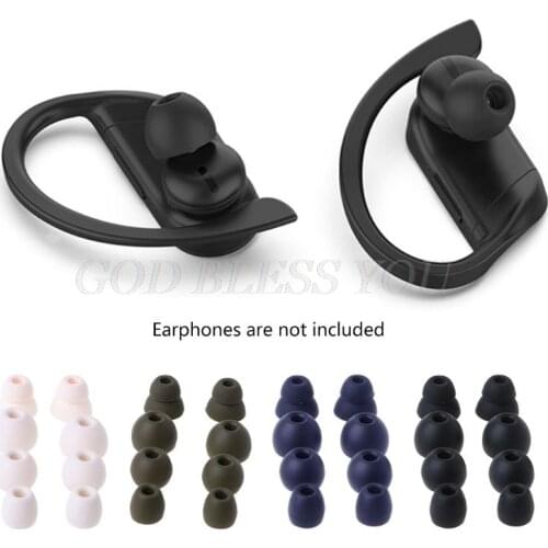 4 Pair Silicone Earbuds Ear Tips In-Ear Earphone Soft Cover Cap Replacement for Powerbeats Pro Headphones Headset Drop Shipping