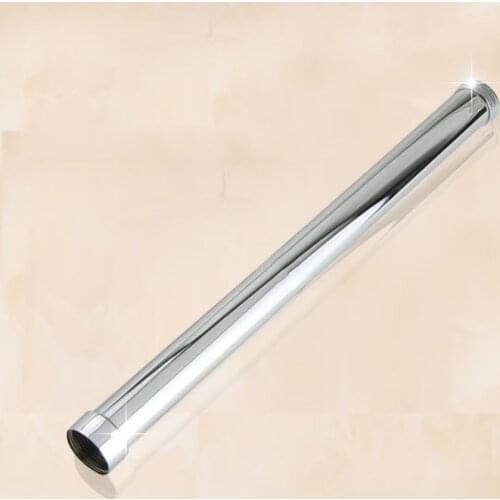 Vidric Shower Mounting Brackets 12" 30 CM Solid Brass Chrome Round Bathroom Shower Faucet Pipe Extension Tube Bar Holder Arm