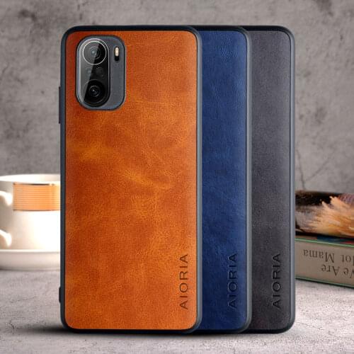 Case for Xiaomi Poco F3 NFC 5G funda Luxury Vintage leather skin TPU PC cover coque for xiaomi poco f3 case capa