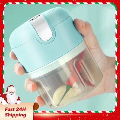 DTVANE 250ml Meat Grinder Mini Food Garlic Vegetable Chopper Crusher Rechargeable Food Processors Stir Garlic Machine